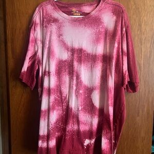 Carhartt Maroon and Pink Relaxed Fit T-Shirt